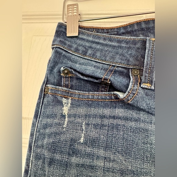 Levi's Dark Blue Flare Low Boot Cut 545 Jeans 6 Medium - Picture 8 of 11